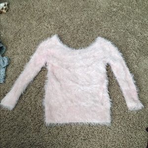 Faux fur sweater